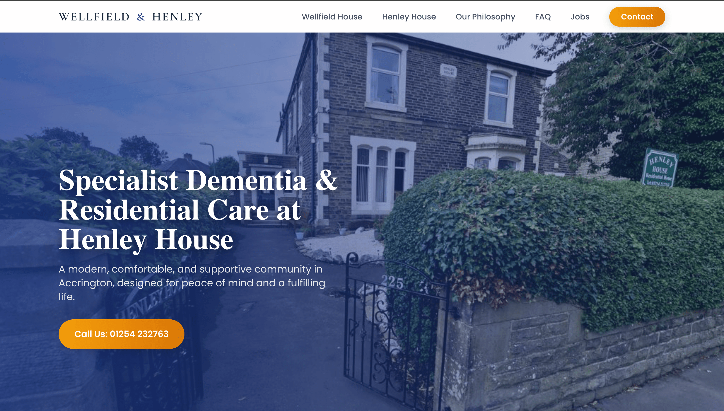 Clean product landing page design